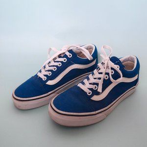 Royal Blue Old Skool Vans - Women 7.5, Men 6